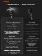 Hohem iSteady Vast Phone Gimbal | تتبع الوجه بالذكاء الاصطناعي، ضوء تعبئة مغناطيسي وبطارية تدوم 18 ساعة