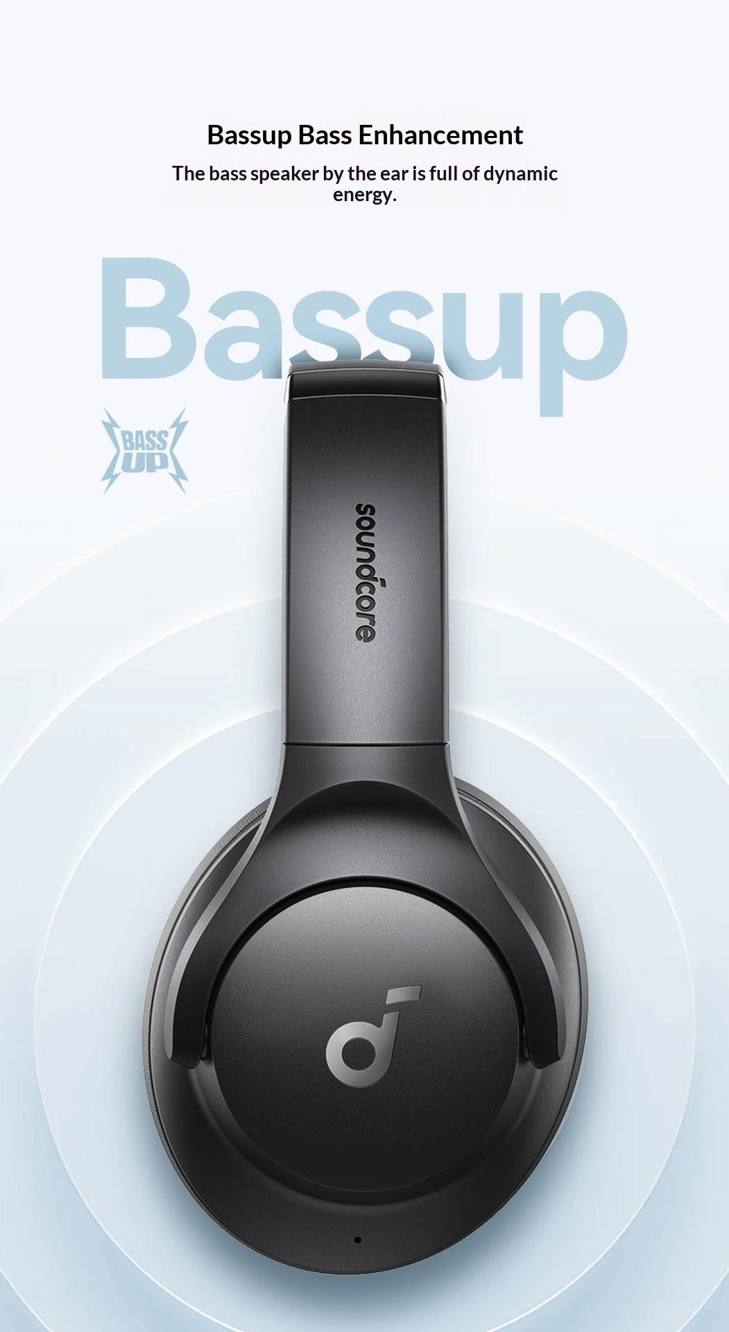 Soundcore Q20i Over-Ear Headphones | Active Noise Cancellation | Hi-Res Audio | Bluetooth 5.0