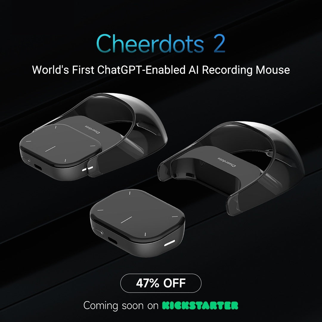 Smart Split Air Mouse with Wireless Charging | Laser Pointer, AI Voice, USB-C | HOORIVA