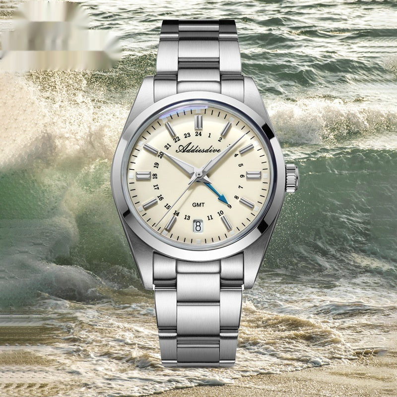 Men's Fashion Quartz Watch | Water-Resistant, 11.3mm Slim Steel Band | HOORIVA