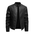 Men's PU Faux Leather Jacket | Slim Fit, Waterproof, M–8XL, Black & Coffee | HOORIVA