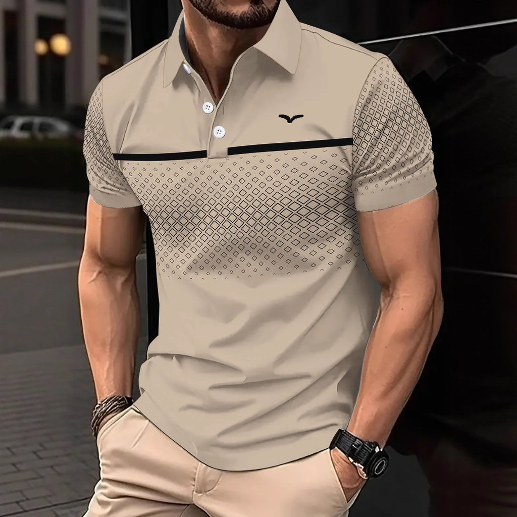 Men's Slim-Fit Polo Shirt | Short Sleeve, 7 Colours, S-3XL, Polyester, Casual & Smart