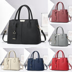 PU Leather Women's Square Shoulder Crossbody Bag — 30x21x13cm, 10 Colour Options