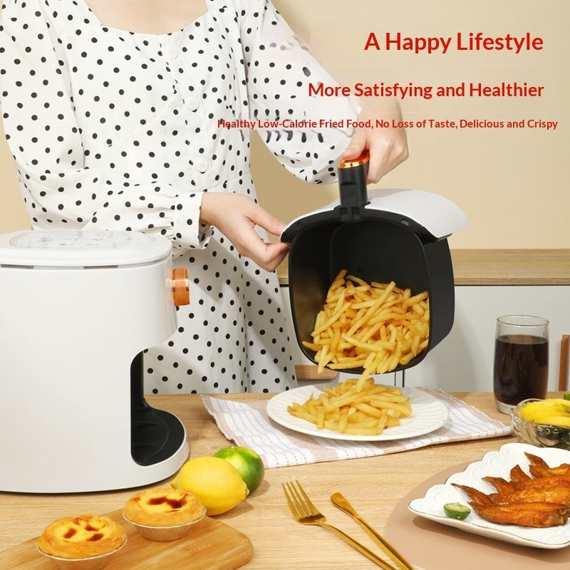 4L Mechanical Air Fryer | 700W, 360° Heating, 2–3 Person, EU/UK/US Plug | HOORIVA