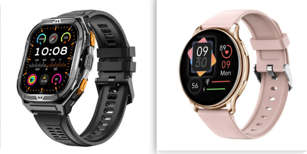 ساعة X5 الذكية | شاشة AMOLED، نظام تحديد المواقع العالمي GPS، مكالمات بلوتوث، بطارية تدوم 14 يومًا، مراقب صحي