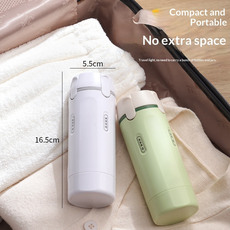 4-in-1 Travel Dispenser Set | Leak-Proof Refillable Bottles for Shampoo, Lotion & Perfume