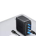 65W GaN 4-Port Charger – USB-C PD Fast Charging for Laptops, Phones & Tablets | Foldable Plug