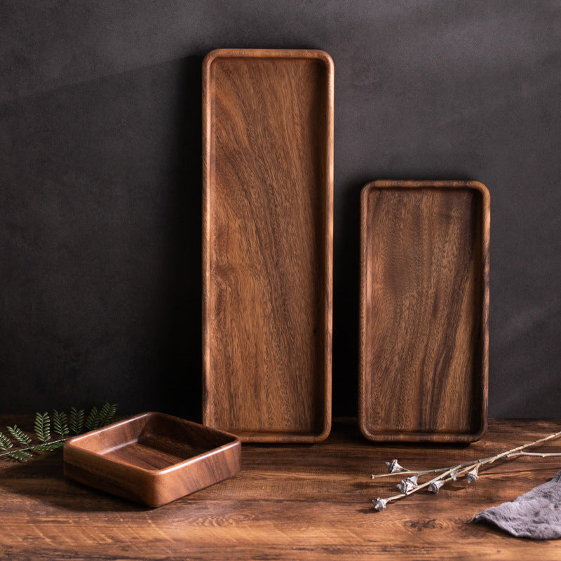 Walnut Wooden Serving Tray | Fruit & Storage Tray – Multiple Sizes