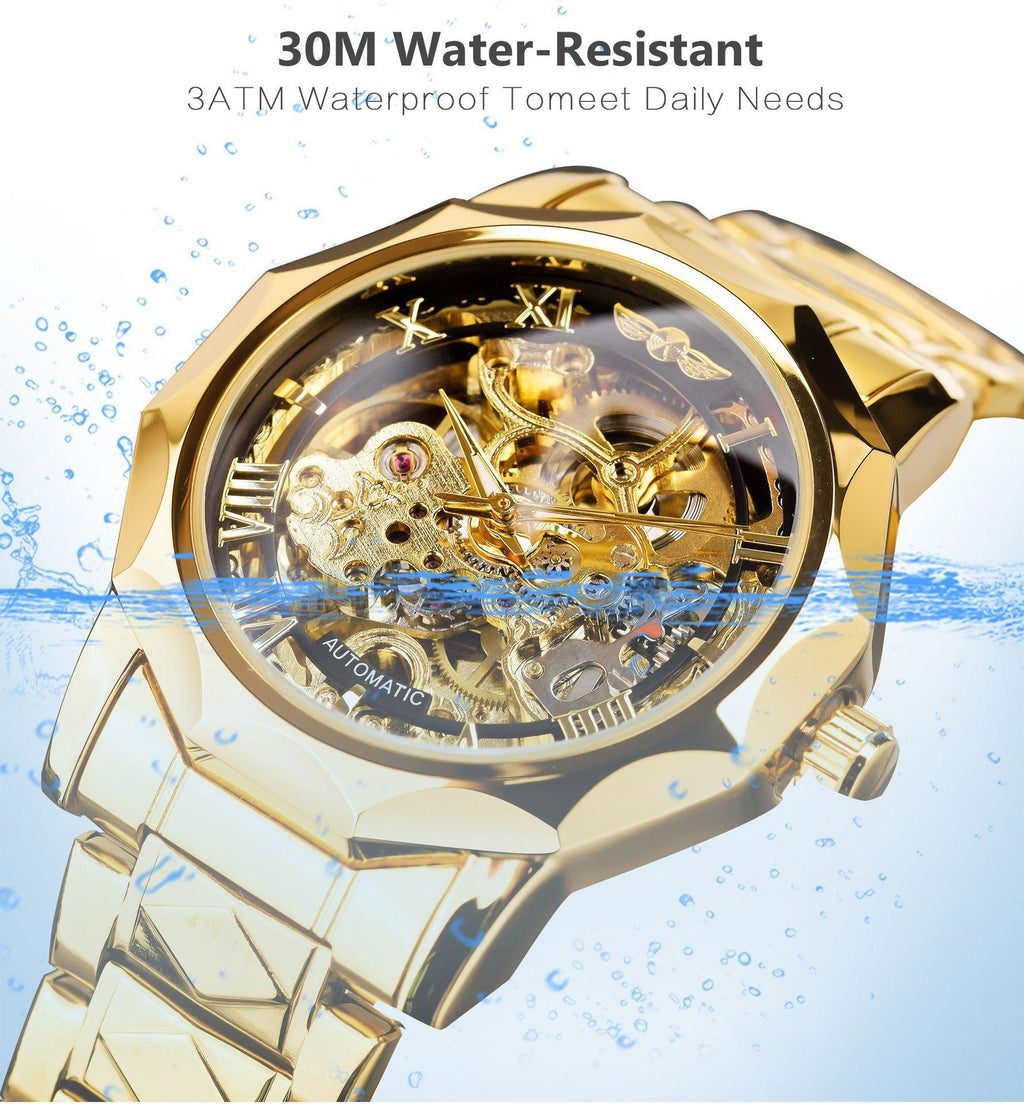 Men's Retro Luxury Automatic Mechanical Watch | Luminous Business Wristwatch GMT12392