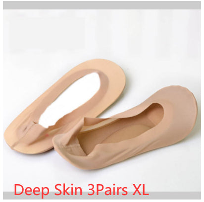 3D Air Cushion Invisible Boat Socks | Massage Sole, Silicone Grip, No-Show Women's Socks | HOORIVA