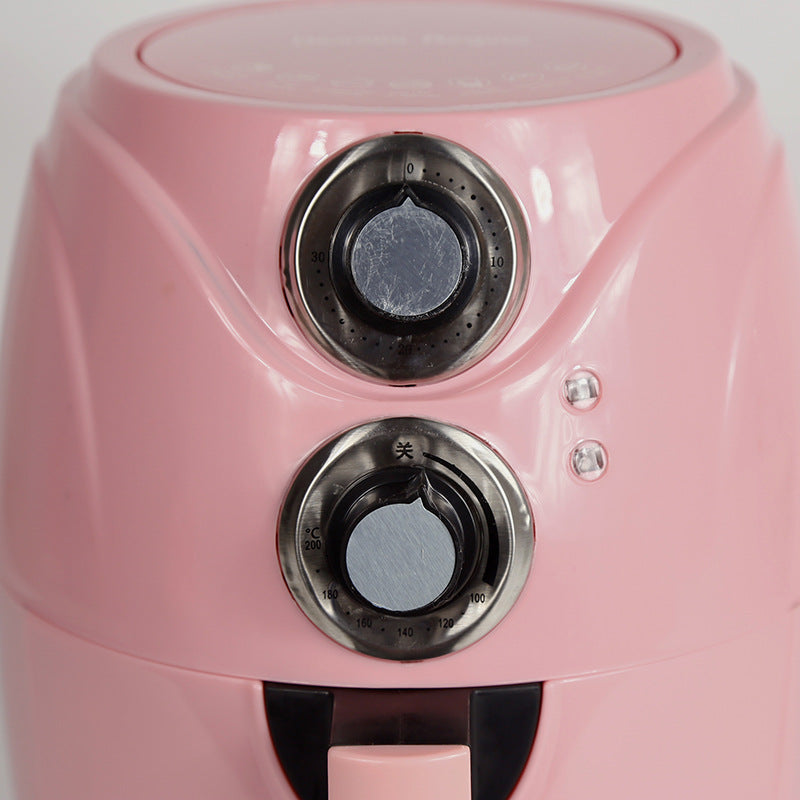 5L Multifunctional Air Fryer | 1200W Heating Pipe | Black & Pink | EU Plug