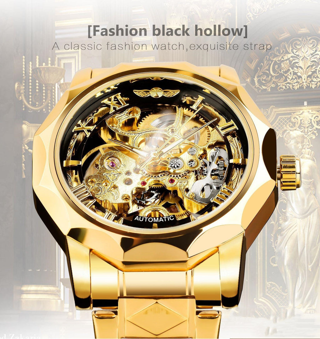 Men's Retro Luxury Automatic Mechanical Watch | Luminous Business Wristwatch GMT12392