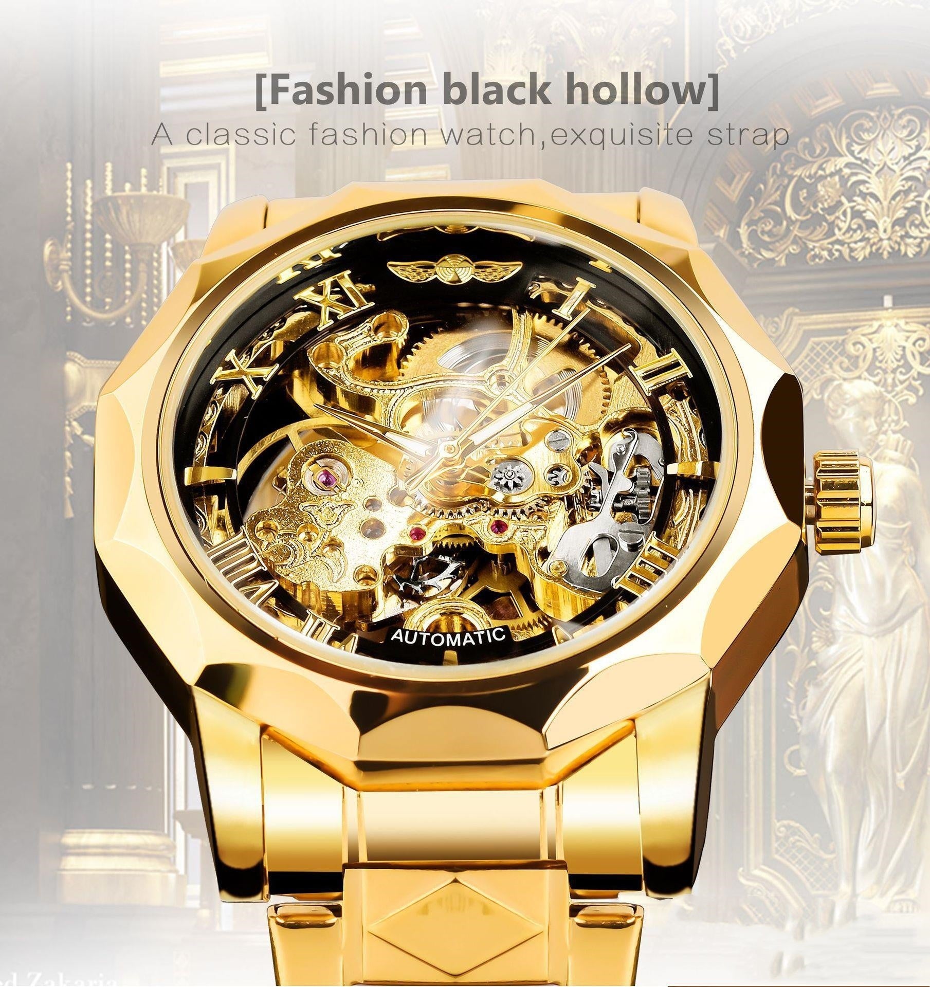 Men's Retro Luxury Automatic Mechanical Watch | Luminous Business Wristwatch GMT12392