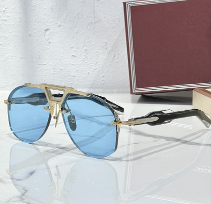 Light Luxury Metal INS-style Pilot Sunglasses For Sun Protection