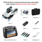 طائرة درون S159 بنظام تحديد المواقع GPS مع كاميرا 8K – تصوير جوي 5G بتقنية WiFi FPV، وجهاز تحكم مع شاشة