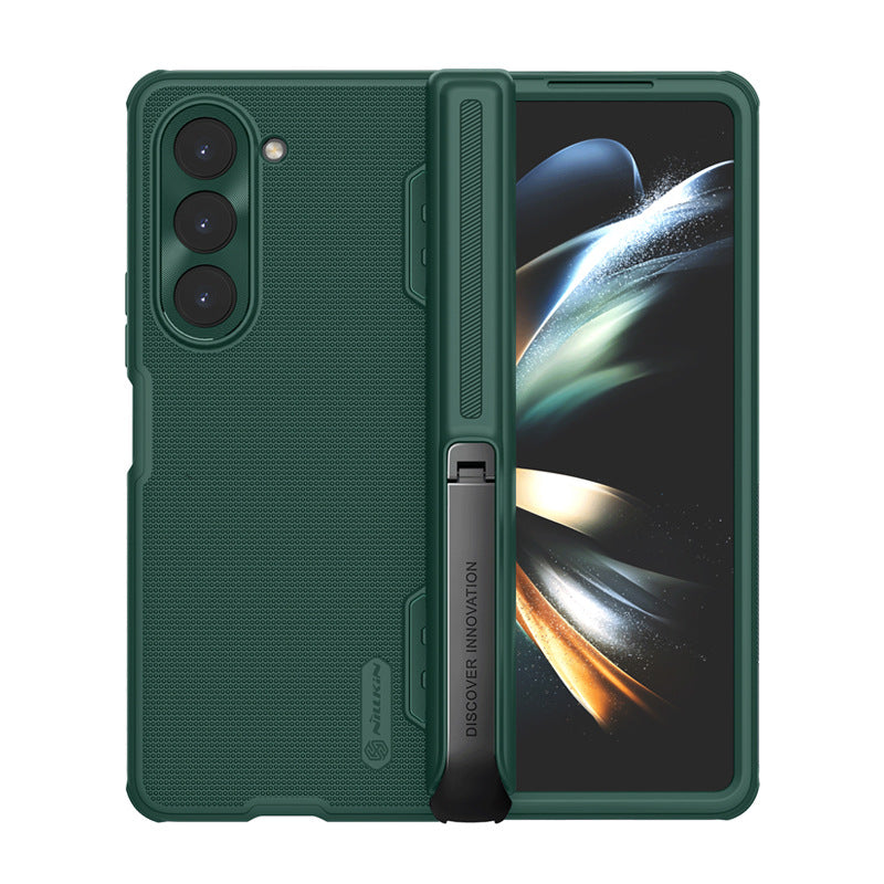 Nillkin Samsung Galaxy Z Fold 5 Frosted Shield Case | 180° Fold | Bracket & Pen Sleeve