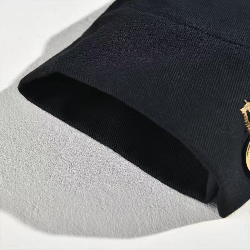 Men's Casual Slim-Fit Lapel Jacket – Single-Breasted Solid Colour | Black & White | S–3XL | Hooriva