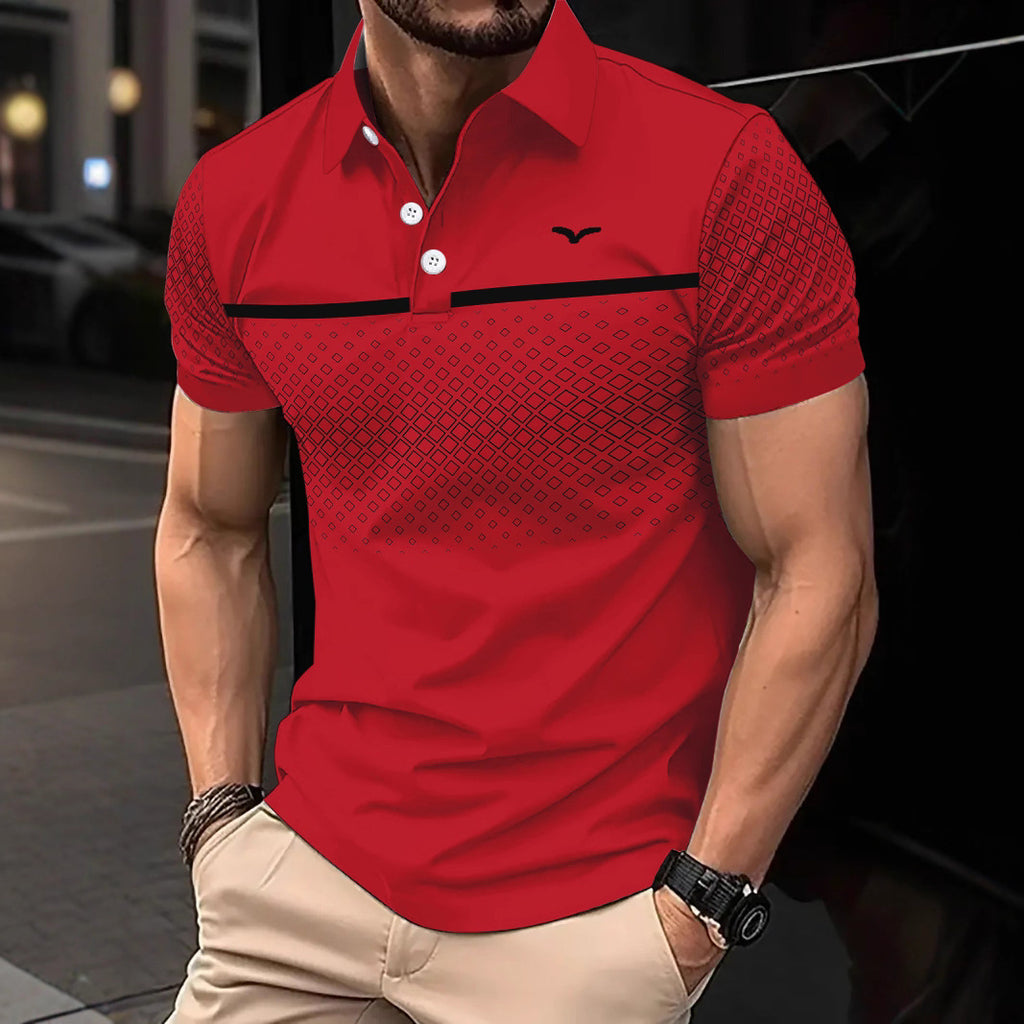 Men's Slim-Fit Polo Shirt | Short Sleeve, 7 Colours, S-3XL, Polyester, Casual & Smart