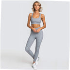 Women's Sleeveless Yoga Sports Suit | Fitness Clothing Set