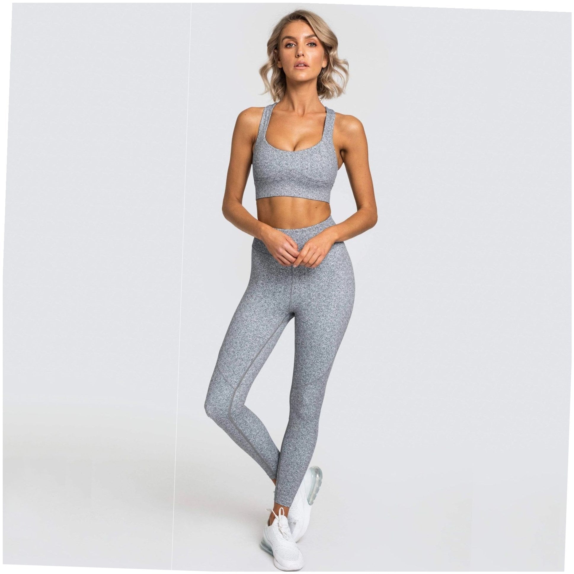 Women's Sleeveless Yoga Sports Suit | Fitness Clothing Set