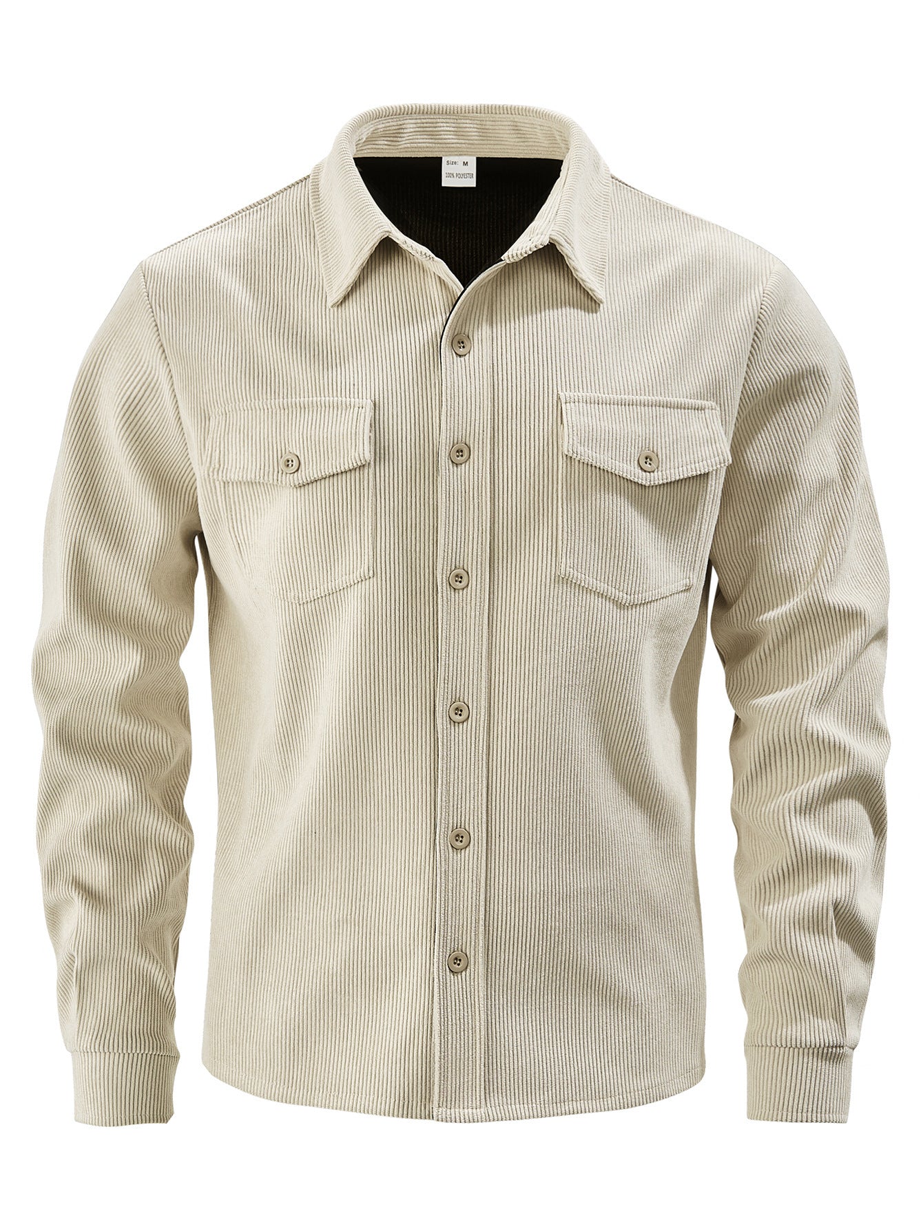 Men's Slim Fit Sporty Jacket | 100% Polyester, Patch Pockets, Curved Hem | HOORIVA