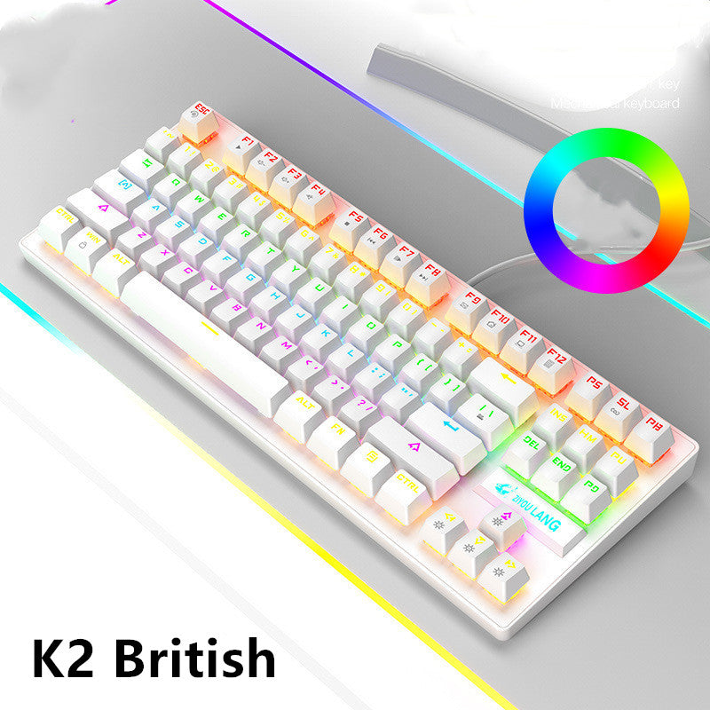 87-Key RGB Mechanical Gaming Keyboard – TKL, Wired USB