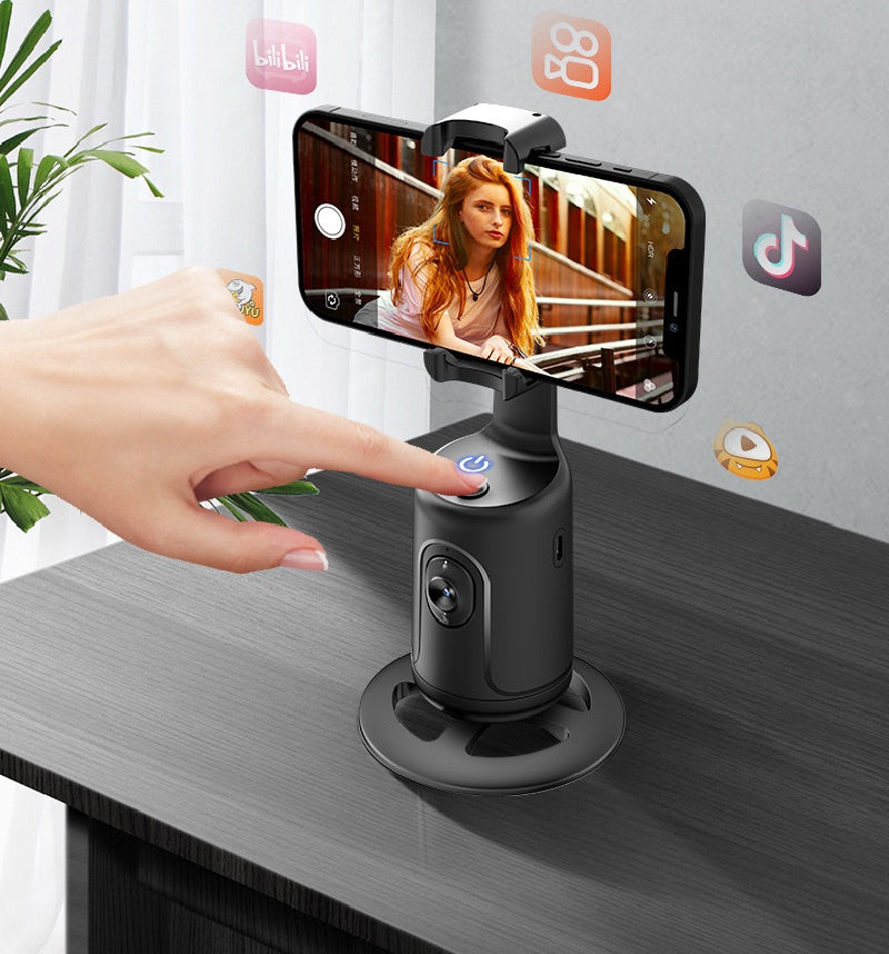 360° Smart Face Tracking Phone Holder with AI Auto Tracking