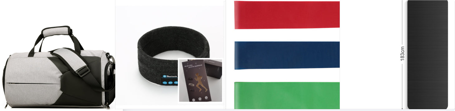 Bluetooth Headband with Built-in Speakers & Mic – Wireless Music Headband