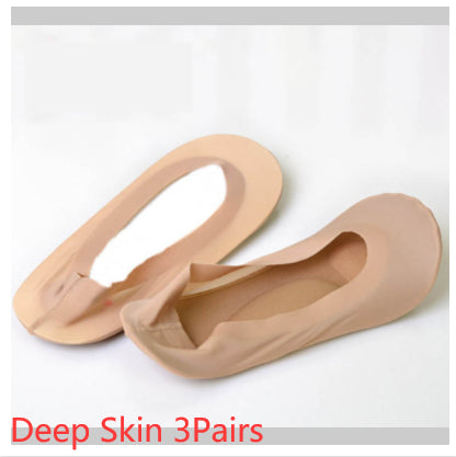 3D Air Cushion Invisible Boat Socks | Massage Sole, Silicone Grip, No-Show Women's Socks | HOORIVA