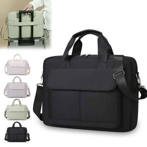 Business Elite Crossbody Laptop Tote Bag — Chain Detail, Waterproof, 4 Colours