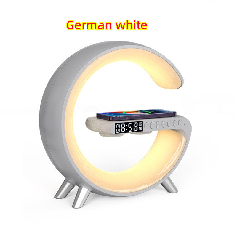 Smart LED Atmosphere Lamp – 15W Wireless Charger, Bluetooth Speaker & App Control Bedside Light