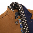 Men's Wool Blend Overcoat | 50% Wool, Double Collar, 3 Colours, S-4XL, Autumn
