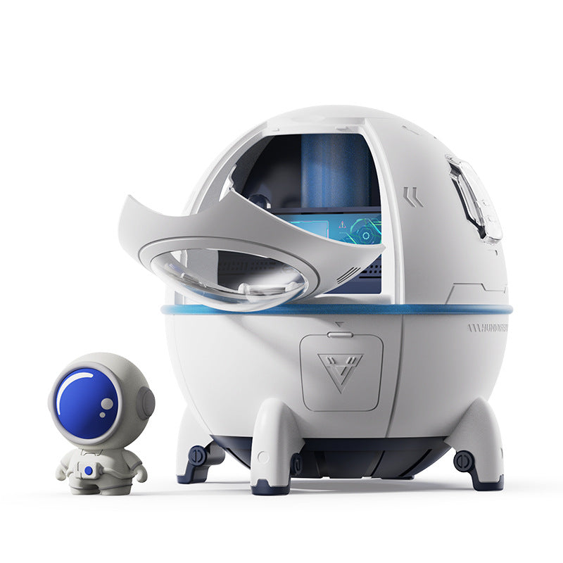 Space Capsule Humidifier MJ046 | Type-C | Ultrasound | Colorful Breathing Night Lamp | 220ml