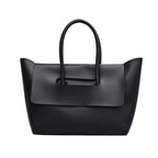 Women's Retro PU Leather Tote Bag – Large Capacity Shoulder Handbag
