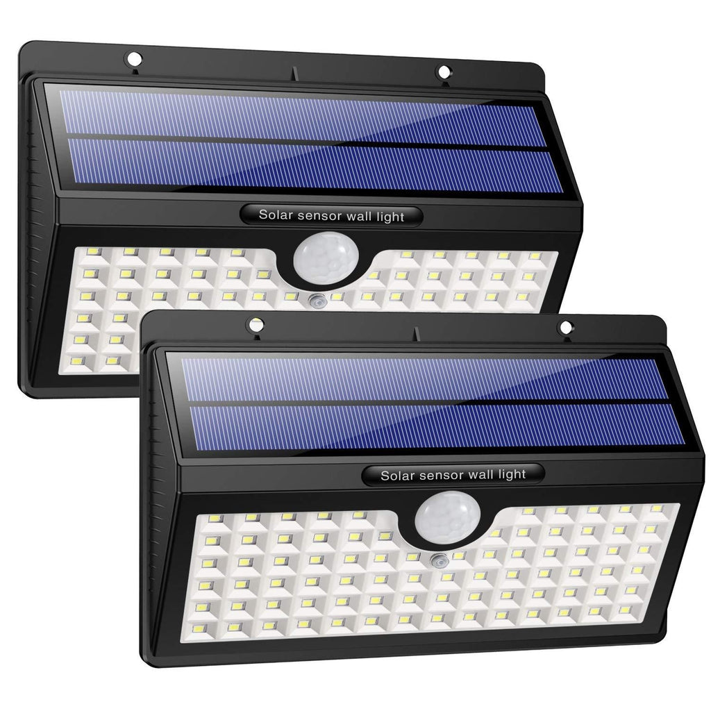 78-LED Solar Motion Sensor Outdoor Wall Lamp