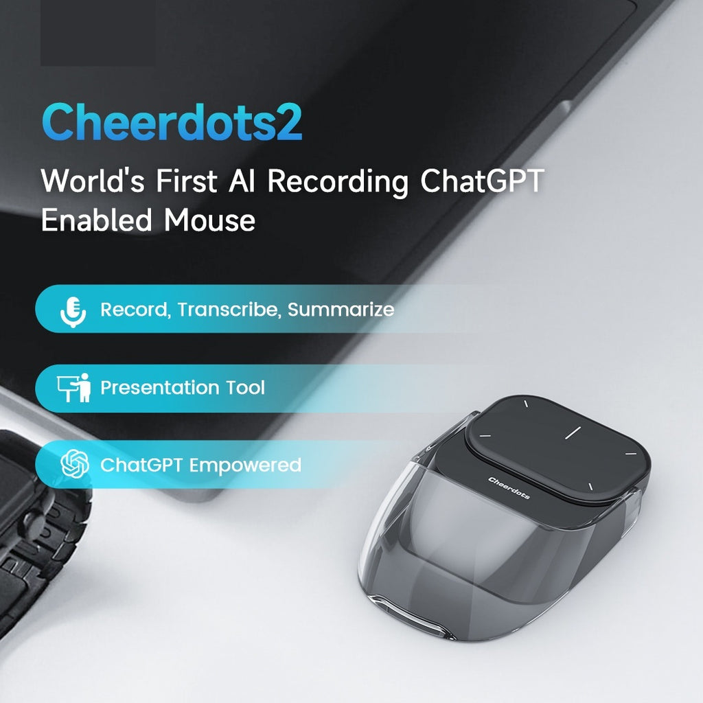 Smart Split Air Mouse with Wireless Charging | Laser Pointer, AI Voice, USB-C | HOORIVA