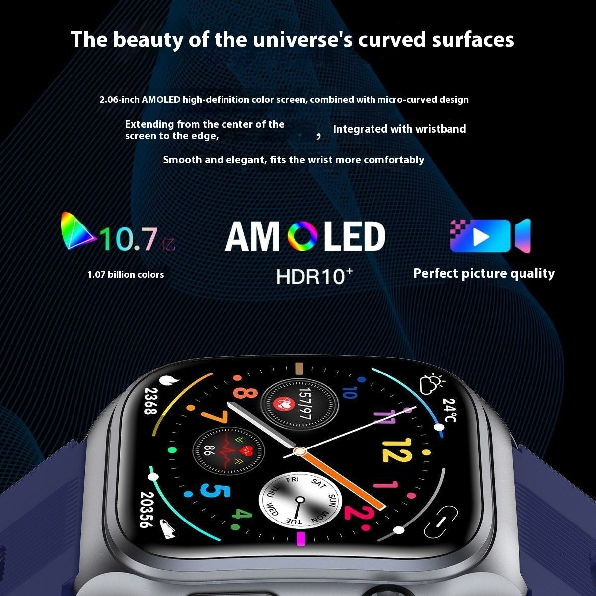 S15 Smart Watch – AMOLED, NFC, Bluetooth Calling & Full Health Monitoring