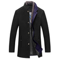 Men's Wool Blend Overcoat | 50% Wool, Double Collar, 3 Colours, S-4XL, Autumn
