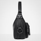 Women's Large Capacity Shoulder Bag – Soft PU Leather Crossbody Tote Handbag