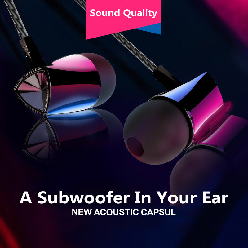 Triangular Headset Stereo Drive-by-wire With Microphone Wired Tuning 35 Round Hole Hands-free Call