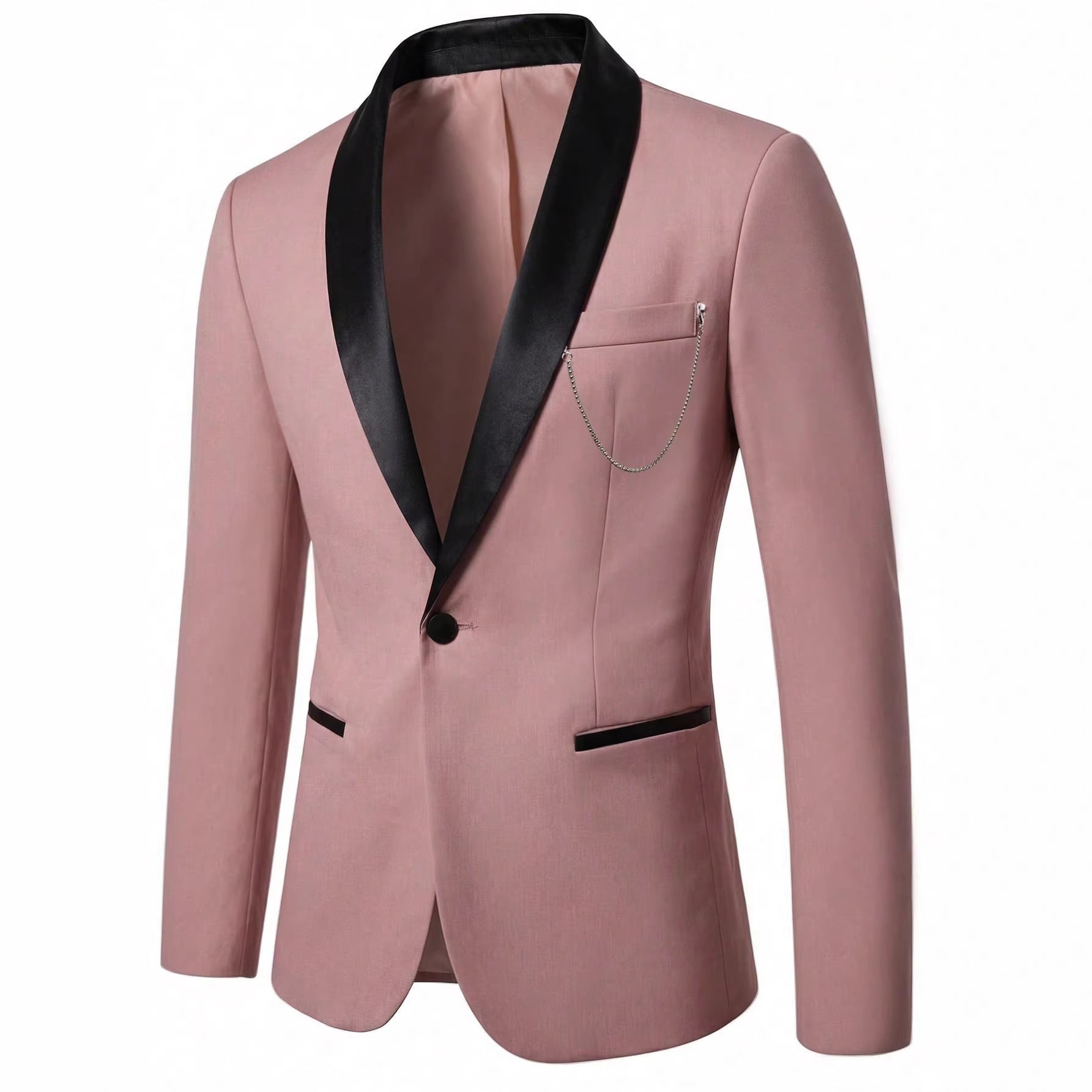 Men's Business Suit Jacket – Wedding & Groomsmen Blazer | Lotus Pink | S–2XL