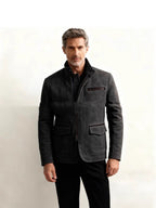 Men's Stand-Up Collar Zip-Up Jacket | Casual Vintage Outerwear, S–3XL, 3 Colours | HOORIVA