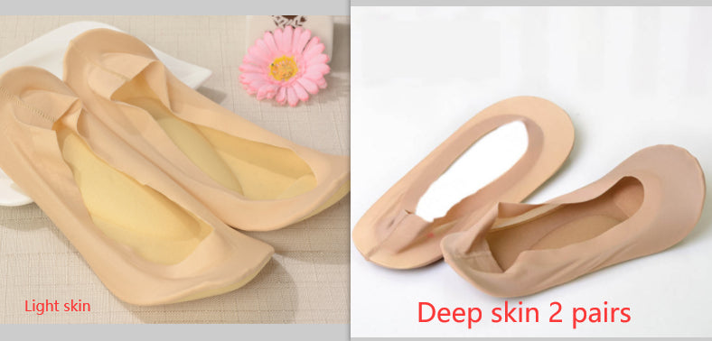 3D Air Cushion Invisible Boat Socks | Massage Sole, Silicone Grip, No-Show Women's Socks | HOORIVA