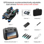 طائرة درون S159 بنظام تحديد المواقع GPS مع كاميرا 8K – تصوير جوي 5G بتقنية WiFi FPV، وجهاز تحكم مع شاشة
