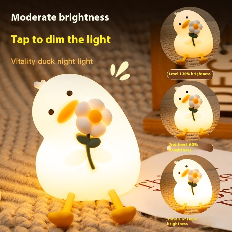 Vitality Duck Night Light PP-D03 | 1200mAh | Healing Soft Light | Phone Stand | USB Rechargeable