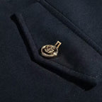 Men's Casual Slim-Fit Lapel Jacket – Single-Breasted Solid Colour | Black & White | S–3XL | Hooriva
