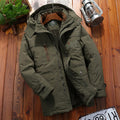 Men's Hooded Fleece-Lined Padded Jacket | Loose Fit, Warm Winter Coat, M–5XL, 4 Colours | HOORIVA