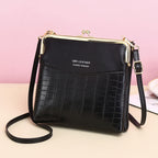 Women's Alligator Pattern Crossbody Bag – Retro PU Leather Shoulder Phone Bag