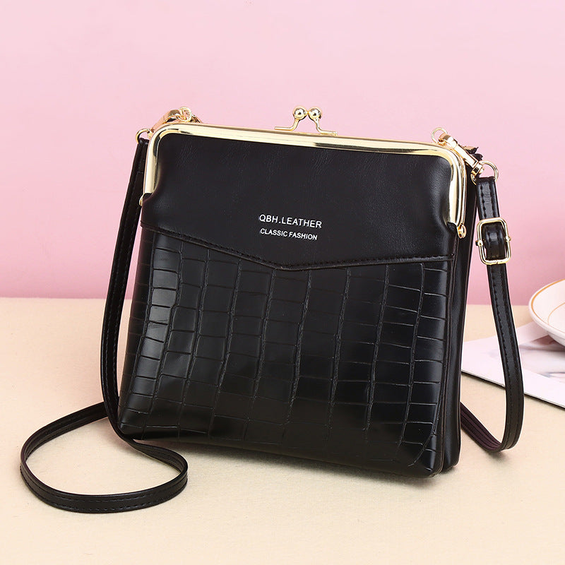 Women's Alligator Pattern Crossbody Bag – Retro PU Leather Shoulder Phone Bag
