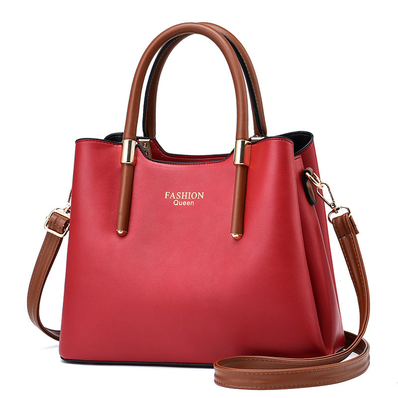 PU Leather Women's Shoulder Handbag — Vertical Square, Zipper, 7 Colours
